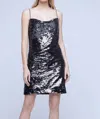 L AGENCE NYLA DRESS IN GREY