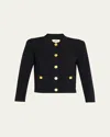 L Agence Osiris Collared Cardigan In Black