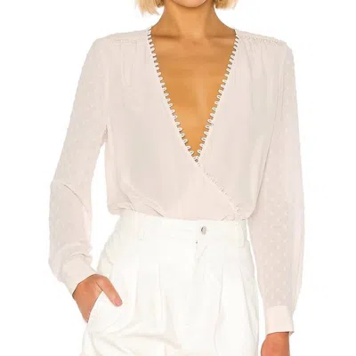 L Agence Perry Blouse In Neutral