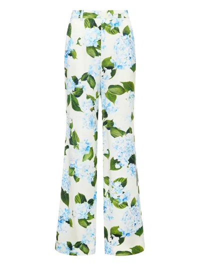 L'AGENCE PILAR HYDRANGEA-PRINT TROUSERS