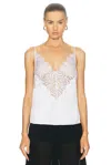 L'agence Priya Lace Cami In White