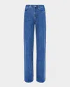 L'agence Quincy Embellished High-rise Wide-leg Jeans In Glendora