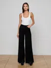 L'agence Quincy H/r Wide Leg In Black
