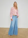 L'agence Quincy Wide-leg Jean In Blue
