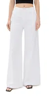 L'agence Quincy Wide Leg Jeans Blanc