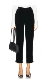 L Agence L'agence Alexia High Waist Crop Cigarette Pants In Black