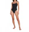 L Agence Remi One-piece Swimsuit In Black In Black