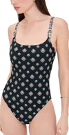 L Agence Remi Southwestern Basic Lingerie One Piece Black In Black