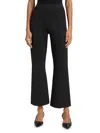 L Agence Ren Fit N Flare Knit Pant In Black/grey Lurex In Black