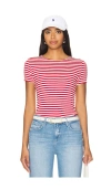 L Agence Ressi Fitted Tee In Red