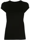L Agence Ressi Crew Neck T-shirt In Black