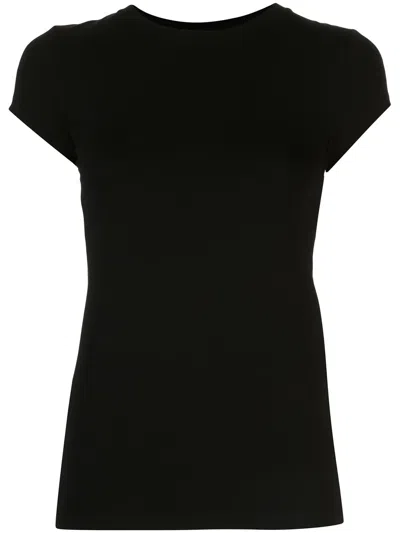 L Agence Ressi Crew Neck T-shirt In Black