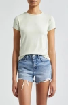 L Agence Ressi Slim-fit Tee In Light Moss