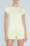 L Agence Ressi Slim-fit Tee In Pale Daffodil