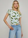 L Agence Ressi Short-sleeve Hydrangea Tee