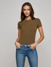 L Agence Ressi Short-sleeve Tee In Green