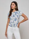 L Agence Ressi Fitted Tee In Multi