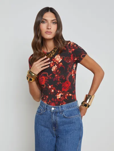 L Agence Ressi Fitted Tee In Multi