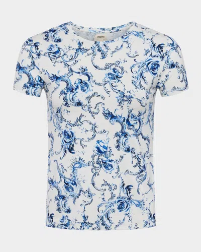 L Agence Ressi Short-sleeve Baroque Tee