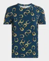 L Agence Ressi Short-sleeve Horseshoe Tee