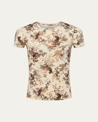 L AGENCE RESSI SHORT-SLEEVE JUNGLE TEE
