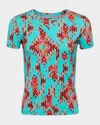 L Agence Ressi Short-sleeve Printed Tee