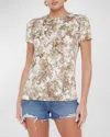 L'agence Ressi Fitted Tee In Ivrycrml Rococo Toile