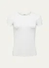 L Agence Ressi Crew Neck Tee In Black