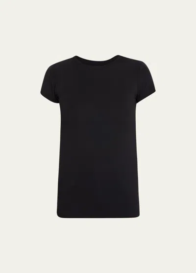 L Agence Ressi Tee In Black Micro Modal