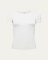 L Agence Ressi Short-sleeve Tee In White