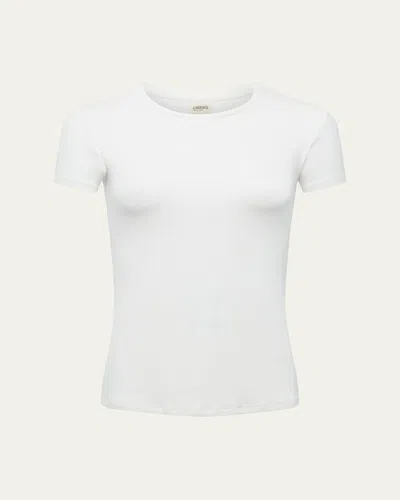 L Agence Ressi Short-sleeve Tee In White