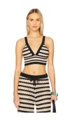 L Agence Reverie Pointelle Knit Bralette