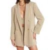 L Agence Riva Knit Blazer In Multi