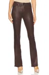 L'agence Ruth High Rise Bootcut Jean In Espresso Coated In Brown