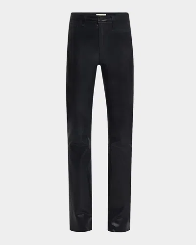L'AGENCE RUTH HIGH-RISE COATED STRAIGHT JEANS