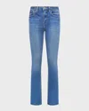 L Agence Ruth High Rise Straight Jeans In Blue