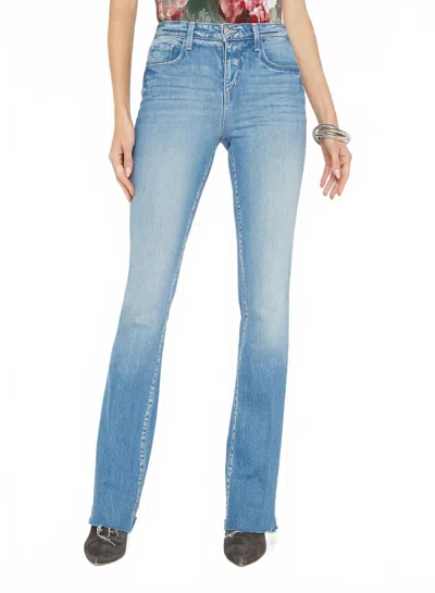 L Agence Ruth High-rise Straight Leg Jean In Vista In Blue