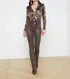 L Agence Ruth Coated Jean In Multi