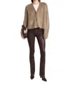L Agence Ruth High Rise Straight Raw Hem Jeans In Multi