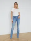 L'agence Ruth Raw Hem Straight Leg Jeans In Tuscany