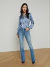 L Agence Ruth Highrise Straight Leg Jeans In Vista In Vista