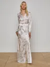 L Agence Ryker Silk Maxi Skirt