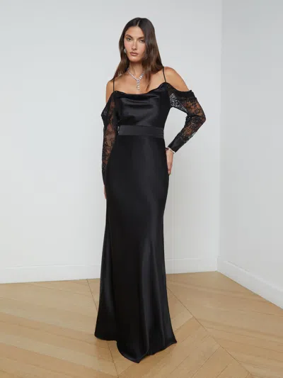 L'AGENCE RYKER SILK MAXI SKIRT