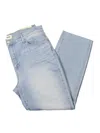 Shop L Agence Sada Womens Raw Hem Denim Cropped Jeans In Multi