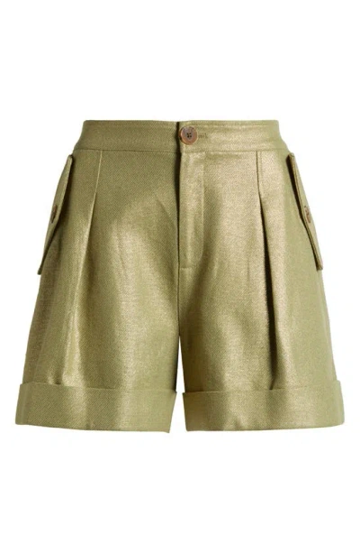 L AGENCE SAFARI HIGH WAIST SHORTS