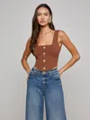 L Agence Saga Top In Brown