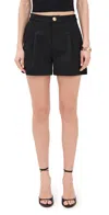 L'agence Saige Safari Shorts In Black