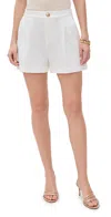L Agence Saige Safari Short In White