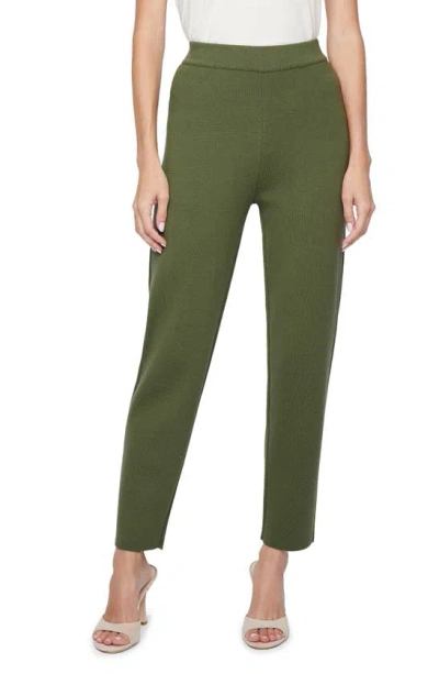 L Agence Saskia Straight Knit Pants In Clover