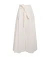 L'agence Sateen Lowen Paperbag Trousers In White